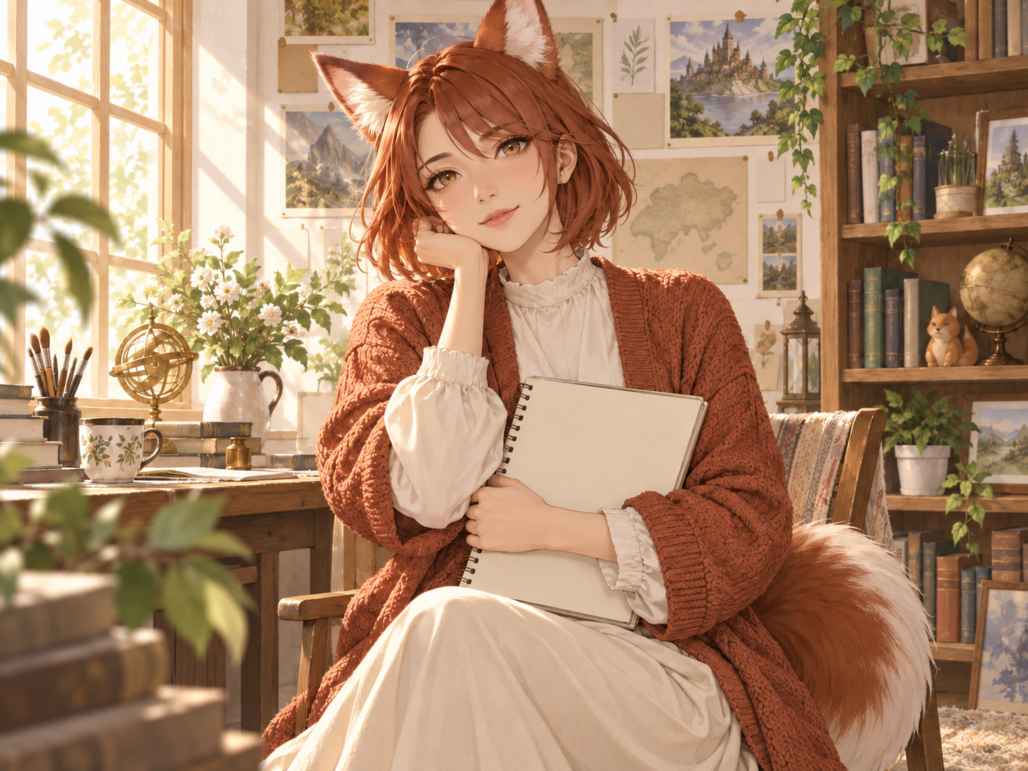 狐娘AI原创主题视觉